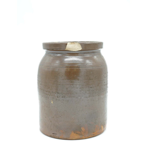 Antique Brown Stoneware Crock Jug - Avery, Teach and Co.