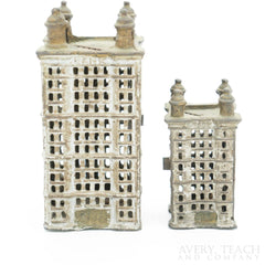 Early 1900's Figural Skyscraper Savings Bank by A.C. Williams - Avery, Teach and Co.