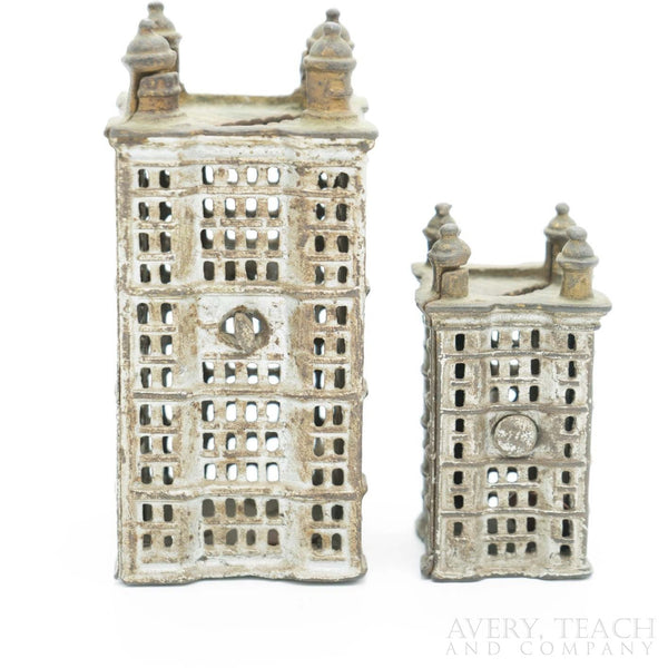 Early 1900's Figural Skyscraper Savings Bank by A.C. Williams - Avery, Teach and Co.