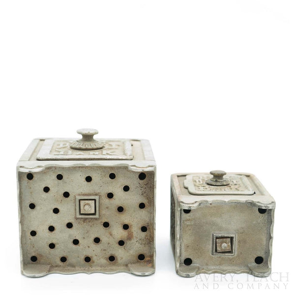 A Pair of Cast Iron Antique Combination Safe - Avery, Teach and Co.