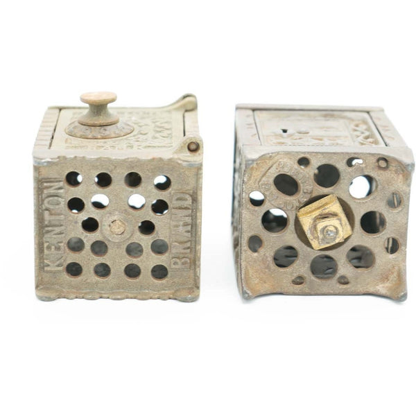 A Pair of Antique Cast Iron Penny Banks - Avery, Teach and Co.