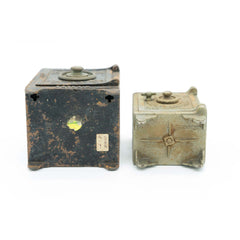 Pair of Cast Iron Security Deposit Safe Banks - Avery, Teach and Co.