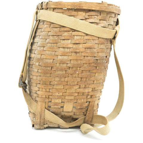 Vintage Creel Woven Ice Fishing Basket Backpack - Avery, Teach and Co.