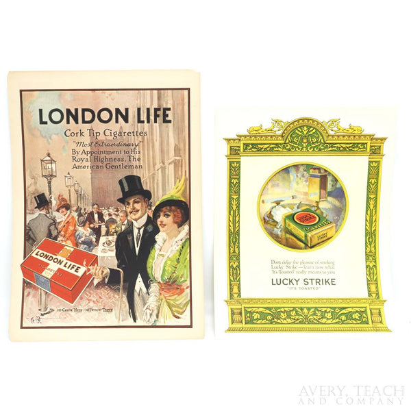 Pair of Vintage Lithograph Advertisements for Theatre Magazine