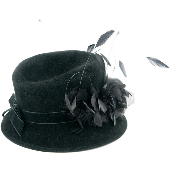 Feathered Cloche Hat - Avery, Teach and Co.