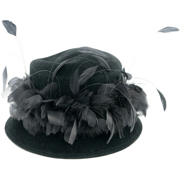 Feathered Cloche Hat - Avery, Teach and Co.