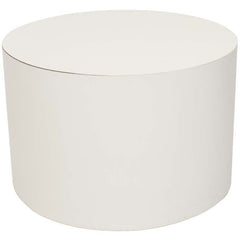 Mid-Century Modern 1970s White Cylindrical End Table - Avery, Teach and Co.