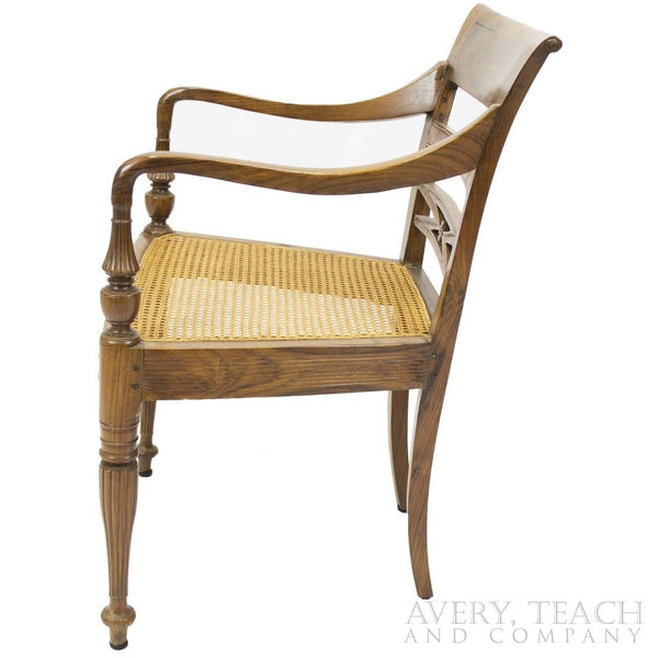 Antique Regency Side Arm Chair - Avery, Teach and Co.