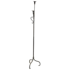 Antique Iron Floor Candle Stick - Avery, Teach and Co.
