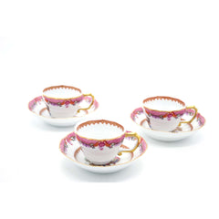 Armorial Cups and Saucers by NG