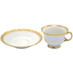 Meissen Vintage Gold Trim Teacup and Saucer - Avery, Teach and Co.