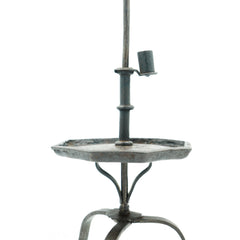 18th Century Forged Iron Table-Top Candle Holder