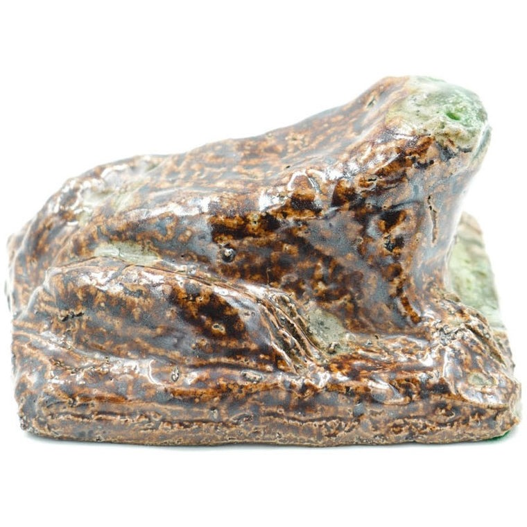 Frog Glazed Sewer Tile Sculpture