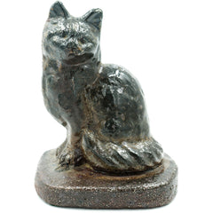 Cat Glazed Sewer Tile Sculpture - Avery, Teach and Co.