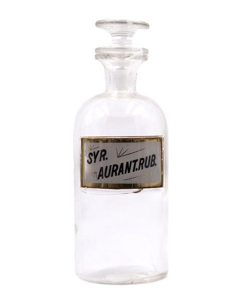 Apothecary Jar - Syr.Aurant.Rub.
