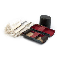 Picnic Utensil Set with Leather Case