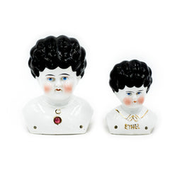 Embellished 19th Century German China Doll Heads