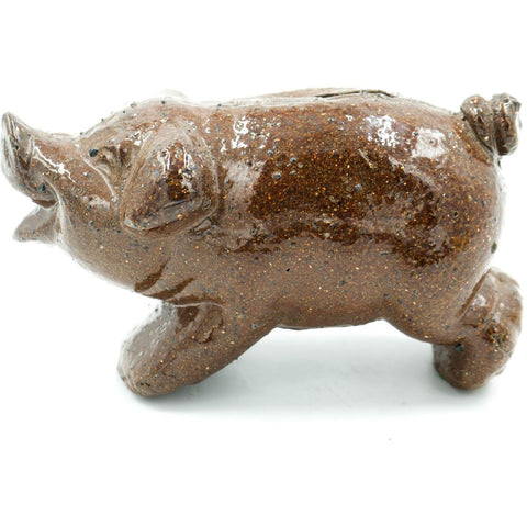 Pig Bank Glazed Sewer Tile Scuplture - Avery, Teach and Co.